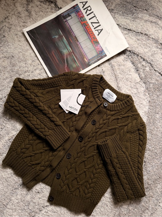 Aritzia Sweaters - Aritzia 100% Merino Wool Heritage Cable Knit Cardigan